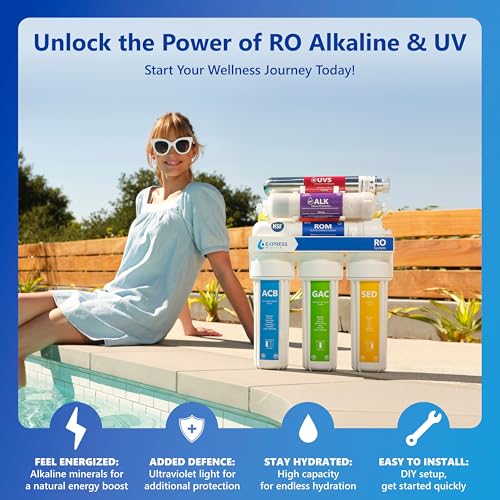 11 Stage Reverse Osmosis Water Filtration System with Alkaline & UV Filter