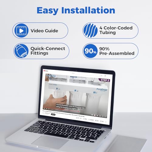 RTW5AK RO Water Filter System with Alkaline Remineralization (4159.84 Ounce)
