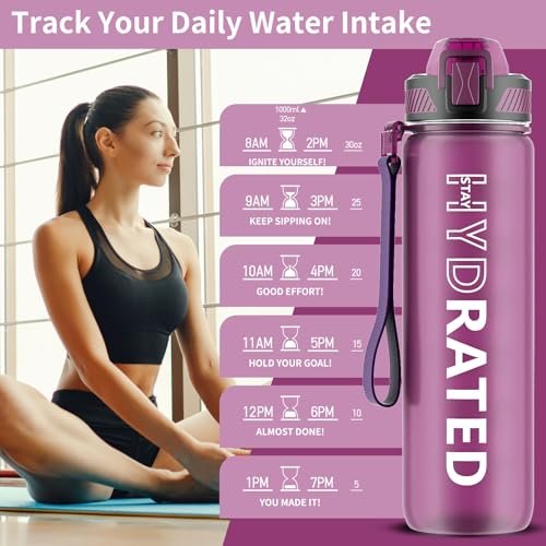 Water Bottle with Straw