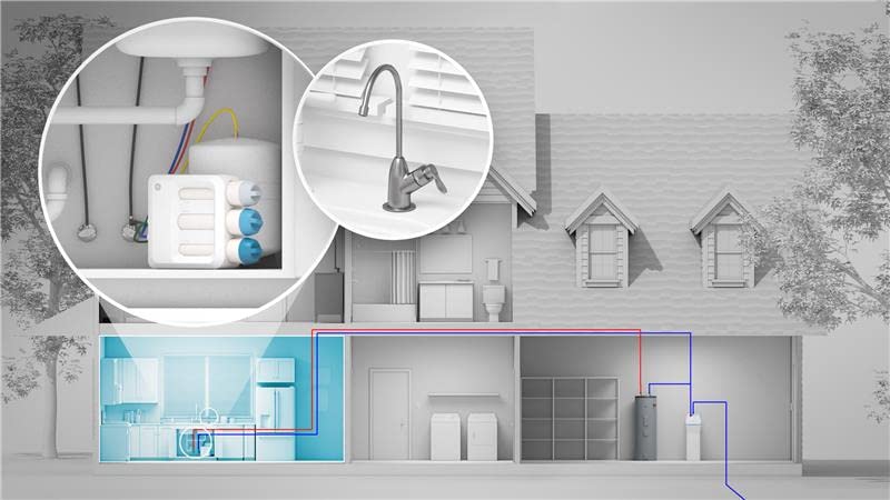 3 Stage Reverse Osmosis Under Sink Water Filtration System with Faucet