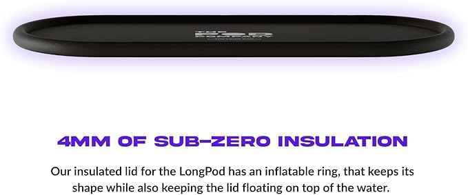 Insulated Lid for Long Pod – Thermal Cover for Cold Plunge – Retains Temperature, Protects Water Quality & Reduces Ice Usage – The Pod Company