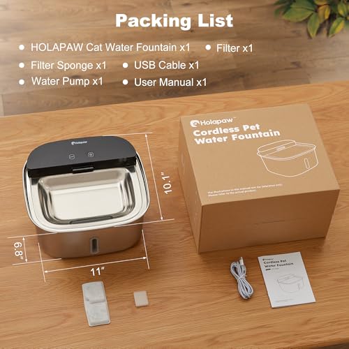 Wireless Cat Water Fountain Stainless Steel