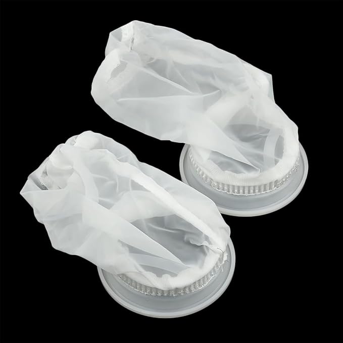2Pcs IBC Nylon Filter Washable Venting Ton Barrel Cover Tote Tank Lid Garden Water Irragtation Filters Mesh IBC Ton Barrel Accessories, Suitable for Home and Garden