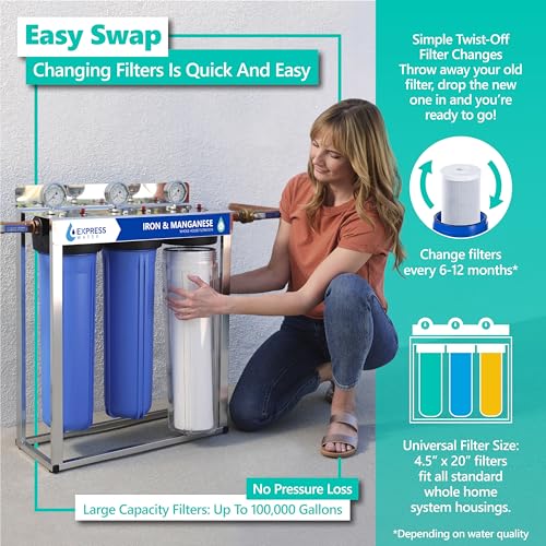 Whole House Iron & Manganese Filter Set