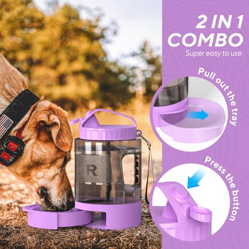 Dog Water Bottle Portable Travel (77 Fl Oz)