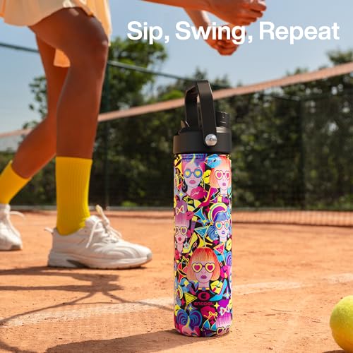 Insulated Water Bottle with Straw Stainless Steel Water Bottle