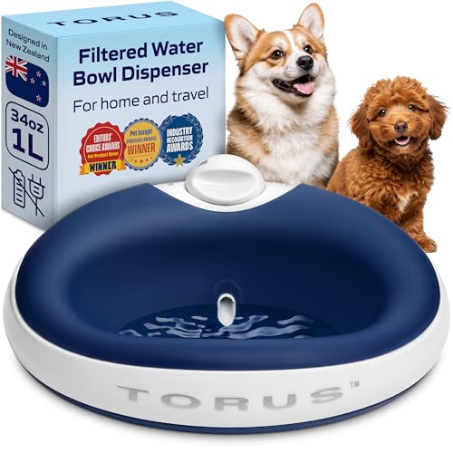 Mini Portable Filtered Water Bowl for Cats & Small Dogs