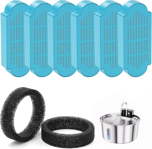 Official Tomxcute Cat Water Fountain Replacement Filters (6 Count)