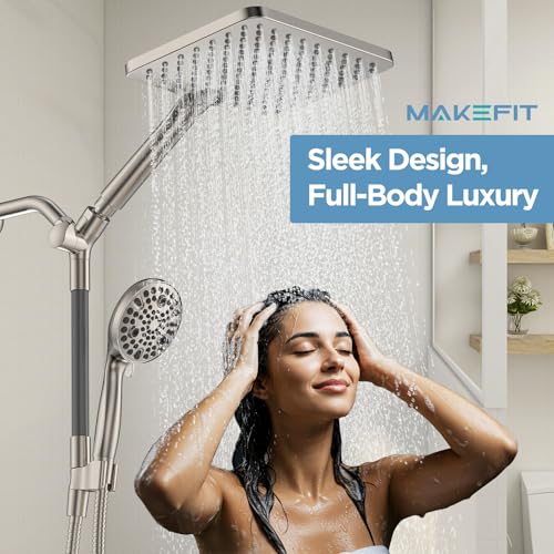 Dual Handheld Shower Head Combo