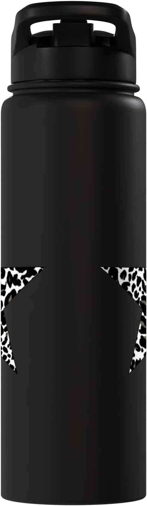 Star Shape - Cute Cheetah Leopard Print Graphic Stainless Steel Insulated Water Bottle
