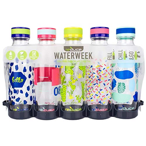 WaterWeek Reusable Water Bottle Set