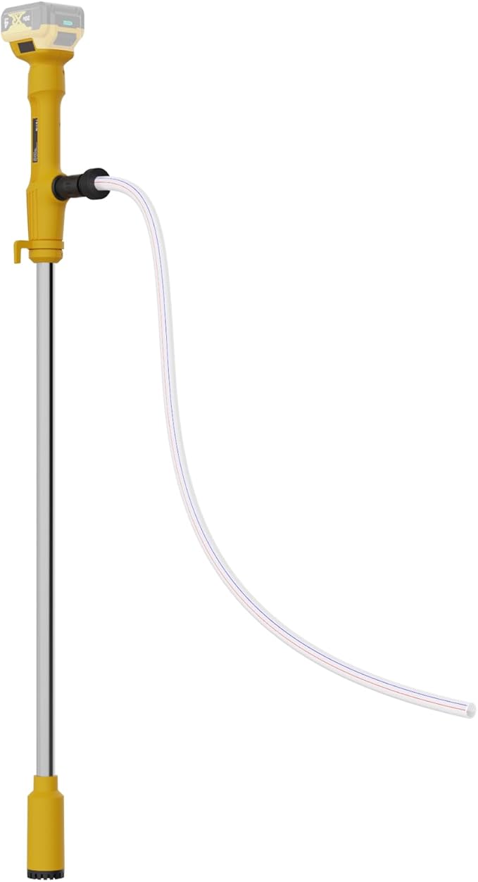 Cordless Stick Water Transfer Pump Compatible with Dewalt 21V Battery(No Battery),Portable Water Pump with 555 GPH & 29.53 FT Lift for Pool/Garden/Pond/RV/Boat/Basement/Rain Barrels Draining