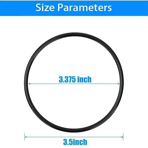 Water Systems Replacement ORing for ROES-50 3.5" OD Reverse Osmosis Water Filter Housings, O-Ring 6 pcs