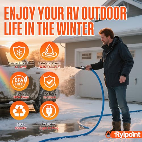 15FT Heated Water Hose for RV