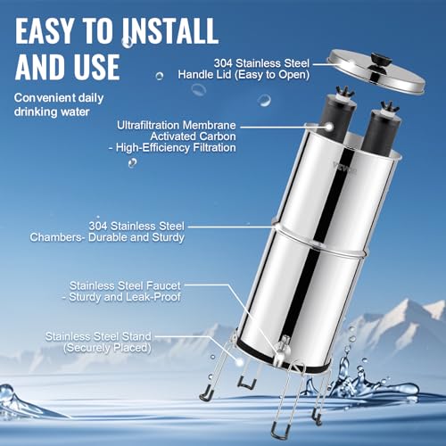 Gravity fed Water Filter System