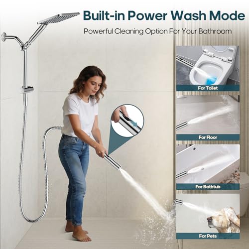High Pressure Filtered Shower Head with Handheld Combo