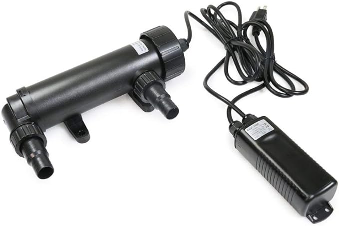 9W UV Ultraviolet Light Clarifier Filter – 20" Non-Submersible Lamp for Koi Ponds, Fish Tanks, and Aquariums