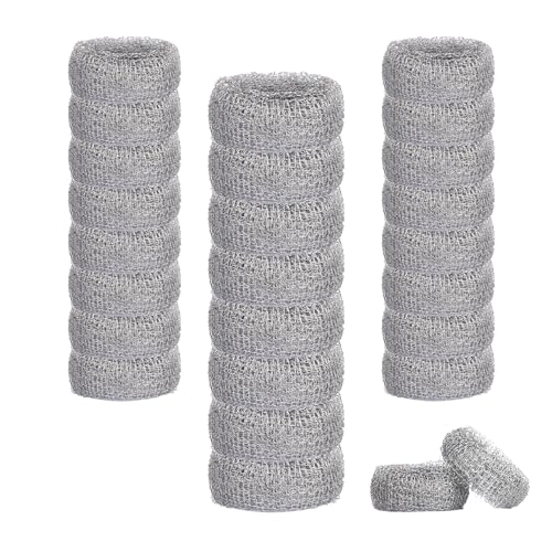 24 Pieces Stainless Steel Lint Traps for Washing Machine Hose