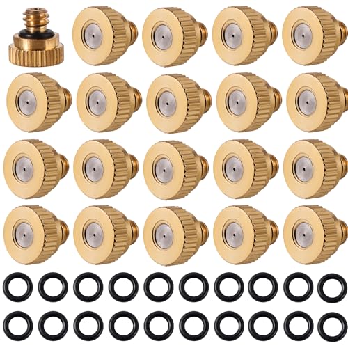 20 Pack Brass Misting Nozzles 10 (40 Count)