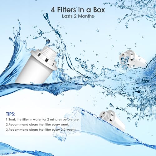 Dog Water Fountain Filters Replacement 4 Packs