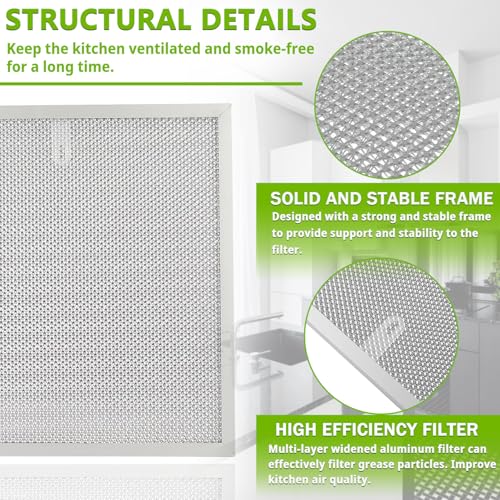 S99010467 99010467 Range hood filter Replacement 5 Layer Aluminum Mesh Hood Grease Filter Fit for Broan Range Hood Filter BXT1 &Nutone AR1 series