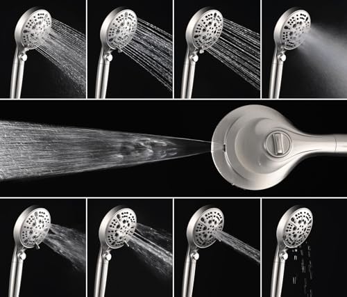 Rain Shower Head with Filtered Handheld Spray Combo Nickel 2.5 GPM