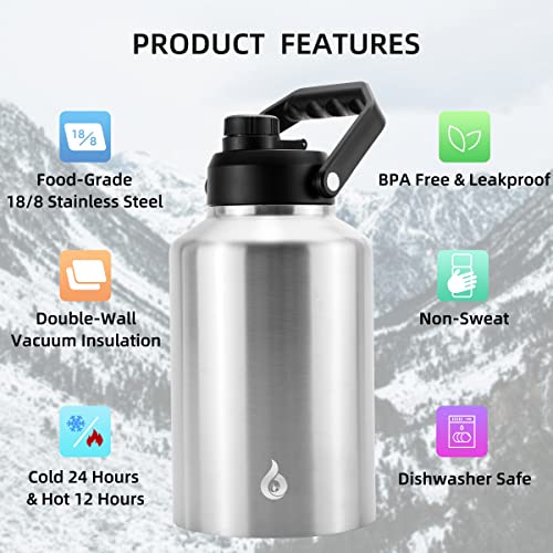 128oz Insulated Water Bottle