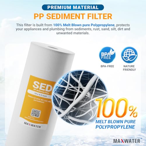 5 Micron 10 x 4.5 inch Whole house Sediment Water Filter (20 Count)