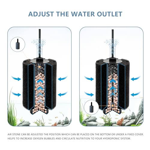 70 80 Gal Aquarium Sponge Filter with Air Stone
