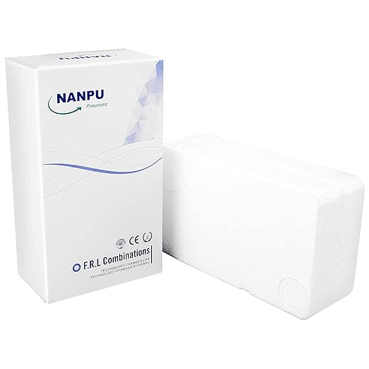 NANPU 1/2" NPT Industrial Grade 3 Stage Air Drying System - Particulate Filter, Coalescing Filter, Desiccant Dryer & Air Regulator, Metal Bowl, Manual Drain, Suitable for Paint Spray＆ Plasma Cutter - AquaVibe