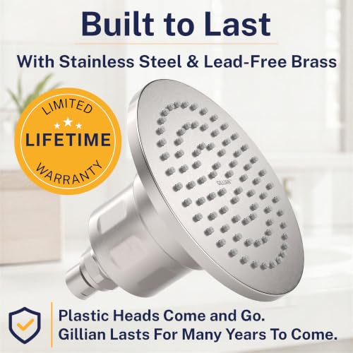 Gillian Filtered Shower Head for Hard Water