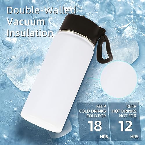 16 OZ Kids Water Bottle Bulk 8 Pack (8 Count)