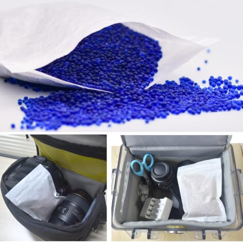 Net Weight 8LBS] Blue Indicating Silica Gel Beads Desiccants