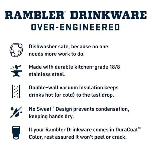Rambler 35 oz Tumbler with Handle and Straw Lid