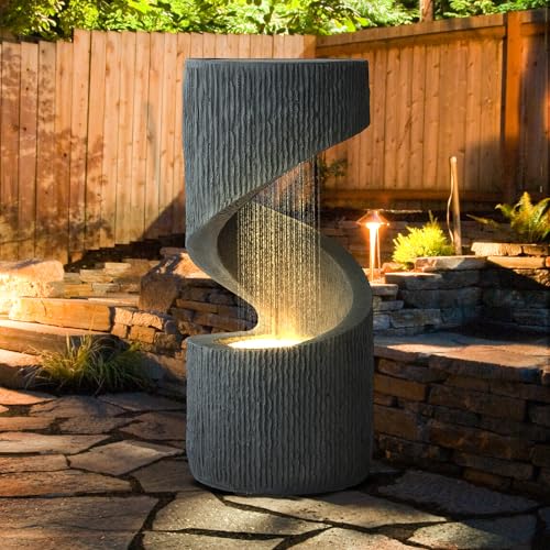 31.9" Outdoor Garden Water Fountain