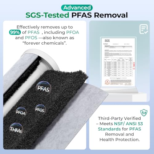 US21B-PF 2-Stage PFAS Removal Under Sink Water Filtration System