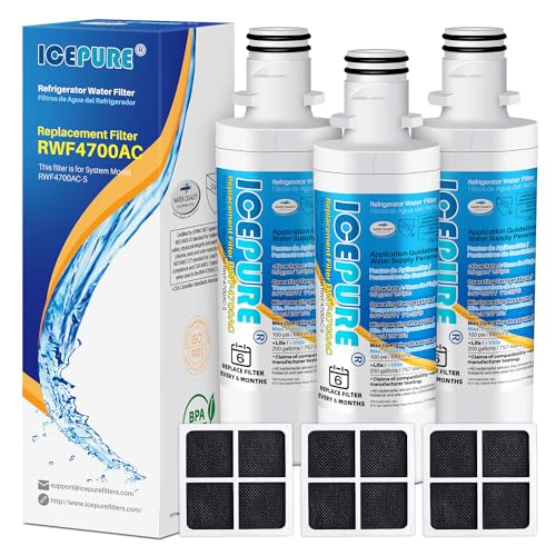 ADQ747935 Refrigerator Water Filter and Air Filter Replacement for LG ® LT1000P® (4 Count)
