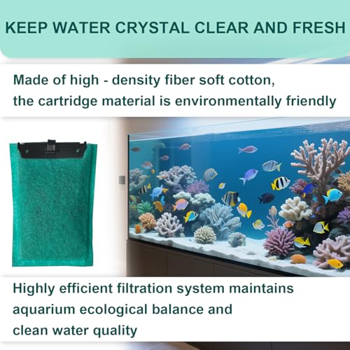 14 Bio Bag Medium Filter Cartridges with Foam Filters Compatible with Tetra Whisper Internal Power Filter 5 (14 Count)
