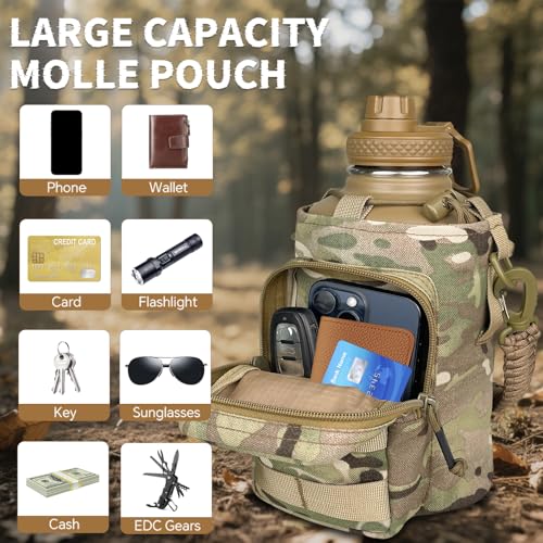 Half Gallon Water Bottle Insulated with Sleeve