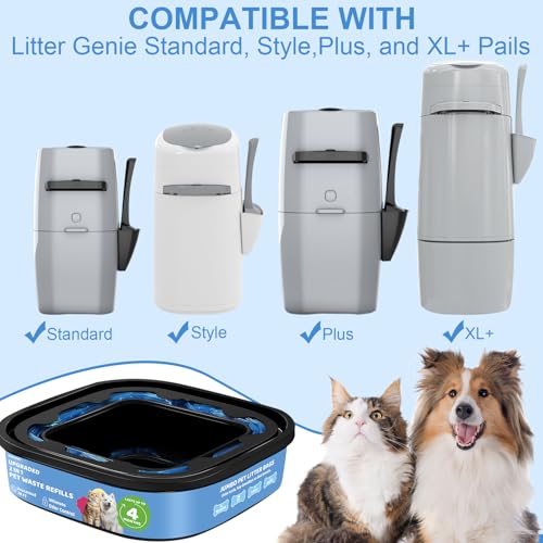 Genie Refill Bags for Cat Dog 2 Pack (2 Count)