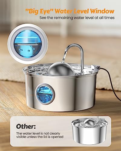 Cat Water Fountain Stainless Steel