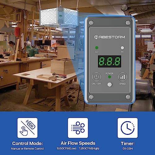 360 Degree Intake Air Filtration System for Woodworking (1350 CFM)