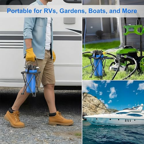 4 Layer RV Water Filter with Stand and 7