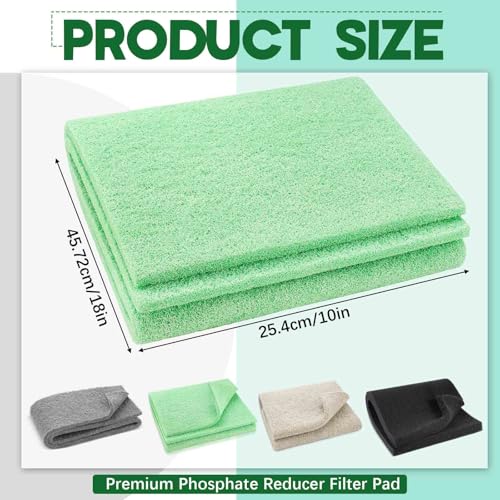 4 Pack Aquarium Filter Media Pads (4 Count)