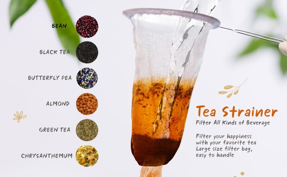 Traditional Stainless Steel Reusable Mesh Filter for Thai Tea Filter