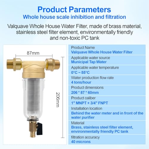 Whole House Spin Down Sediment Water Filter 3