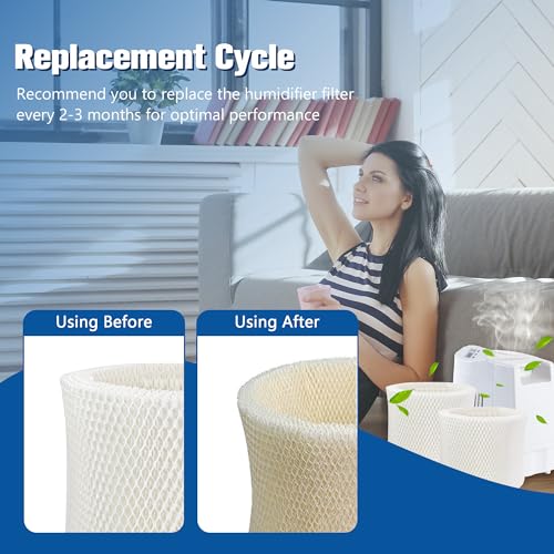 MAF2 Humidifier Wick Filter Replacement for AIRCARE Esscik Air MiostAIR (4 Count)