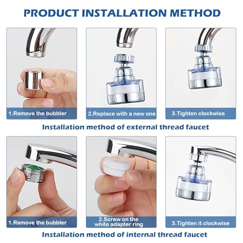 2 Pack Sink Water Filter Faucet (2 Count)