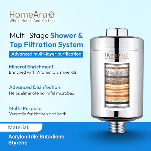 10 Stage Hard Water Shower Filter & Tap Filter for Bathroom
