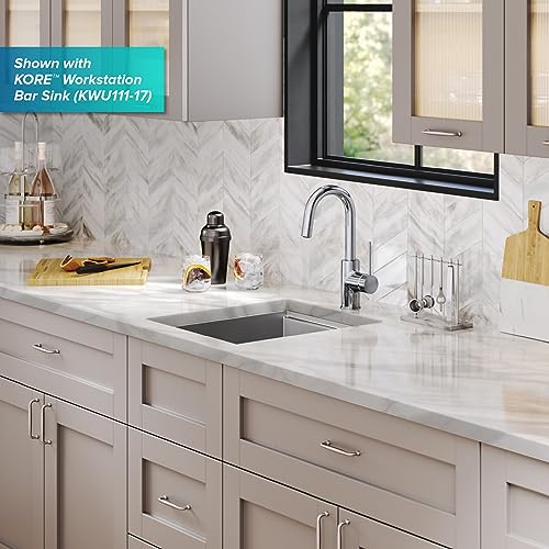 Oletto Single Handle Kitchen Bar Faucet in Chrome Finish